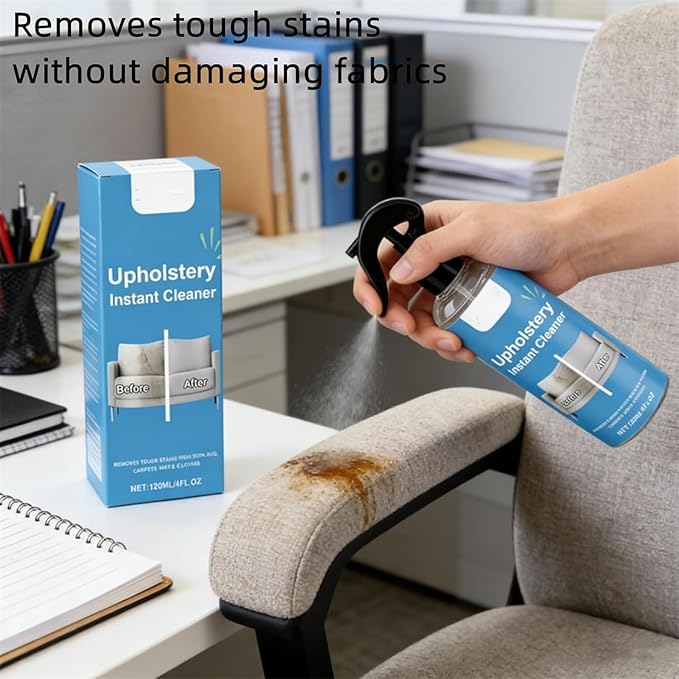 2026 Must-Have Upholstery Cleaner, Pro Formula Erases Tough Stains, Leaves Everything Fresh Like New, Safely Cares for Fabrics, Quick Dry, No Rinse (1PCS)