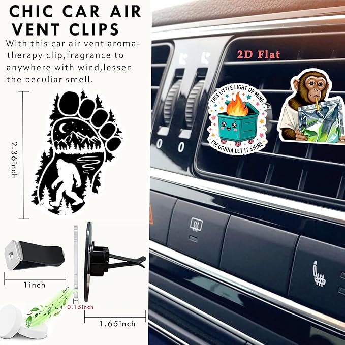 Cute Car Air Freshener Clips Dog Car Vent Clips Dog Cars Scents Cologne Air Conditioner Clip Auto Vent Interior Decoration Cars Accessories Dogs Gifts for Men Women,Friends