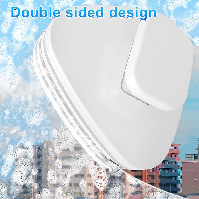 Magnetic Window Cleaner Brush, Efficient Double Sided Glass Cleaner Versatile Time Saving Shape Easy to Use Convenient for Home (18-30)