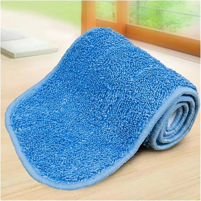Replaced Mop Cloth Reusable Microfiber Pad for Spray Mop Practical Household Dust Cleaning Kitchen Living Room Cleaning Tools(Blue3pcs)