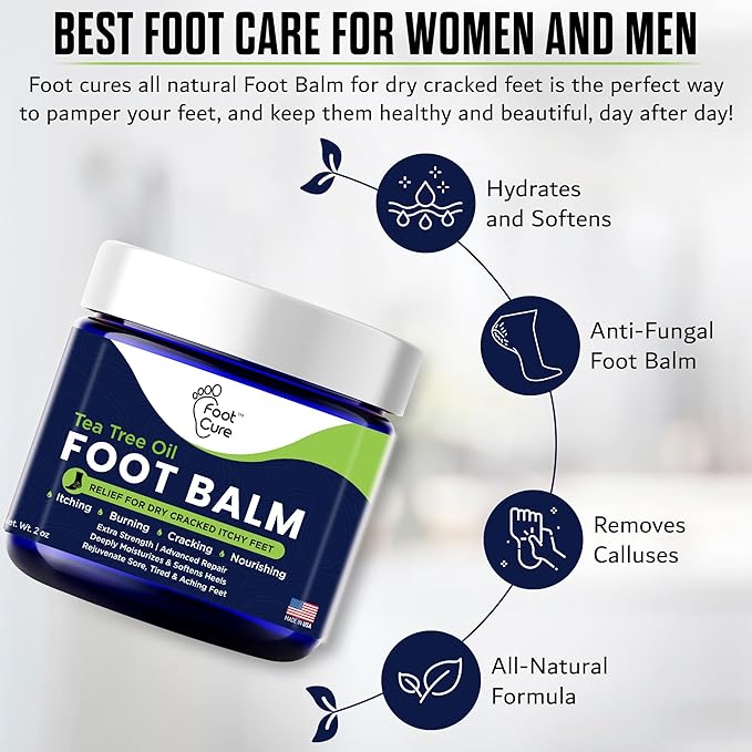 Footcure Antifungal Cream & Lavender Foot Odor Spray, Shoe Deodorizer for Smelly Feet