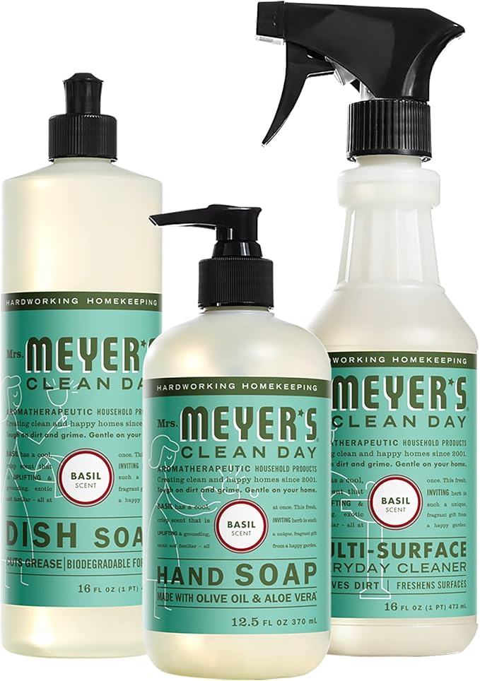 Mrs. MEYER'S Clean Day Basil Kitchen Basics Set