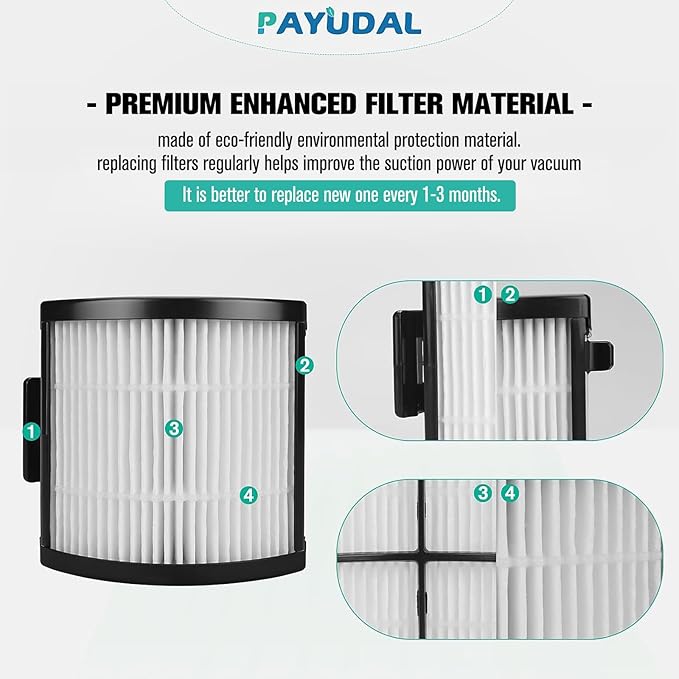 IW3511 IW1111 HEPA Filters Replacement Parts For Shark IW3511 Detect Pro Lightweight Cordless Stick Vacuum Cleaner. For Shark Detect Pro Auto-Empty System Portable Handheld Attachment Washable Kits.