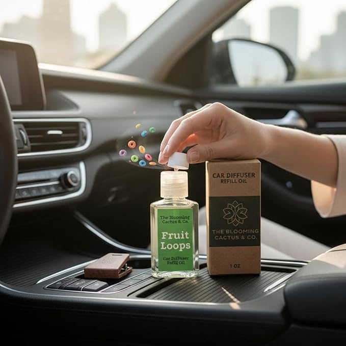 Car Diffuser Oil Refill 1 oz – Essential Oil Car Air Freshener Refill for Hanging Car Diffuser, Long Lasting Fragrance Oil, Phthalate Free, Multiple Scents. | Volcano