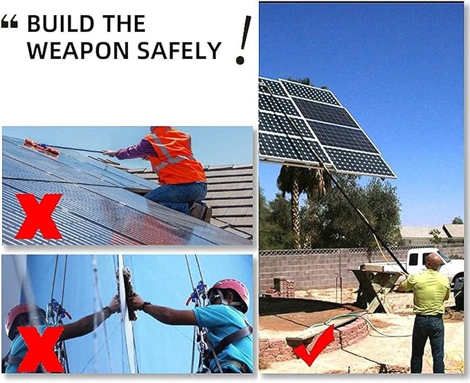 Solar Panel Cleaning Brush,Glass Cleaning Brush,Cleaner Water Fed Pole Kit for Cleaning Outer Window Glass,Tile Walls,Glass Curtain Wall,Solar Panel,6M,3.6M