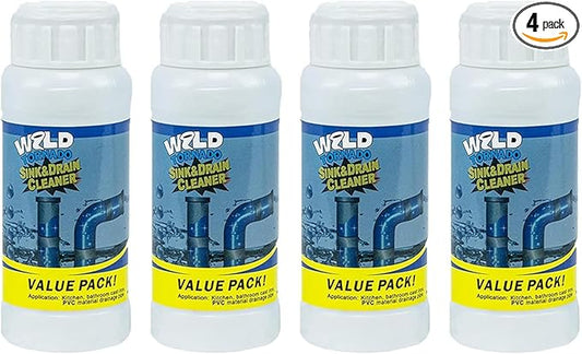Wild Tornado Pipe Dredge, Powerful Sink and Drain Cleaner Powder, Fast Foaming Drain Cleaner for Kitchen and Pipes Cleaning Tool