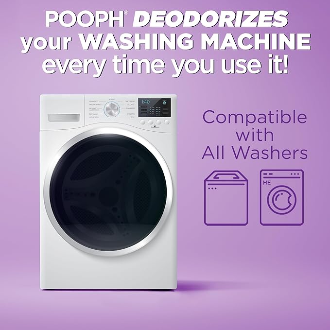 POOPH® Laundry – 32oz Bottle (16 Loads) – Eliminates The Toughest Odors in Washables in a ONE Wash –with NO FRAGRANCES.Just Add 2oz with Laundry Detergent – NO Harsh Chemicals, Safe for People & Pets