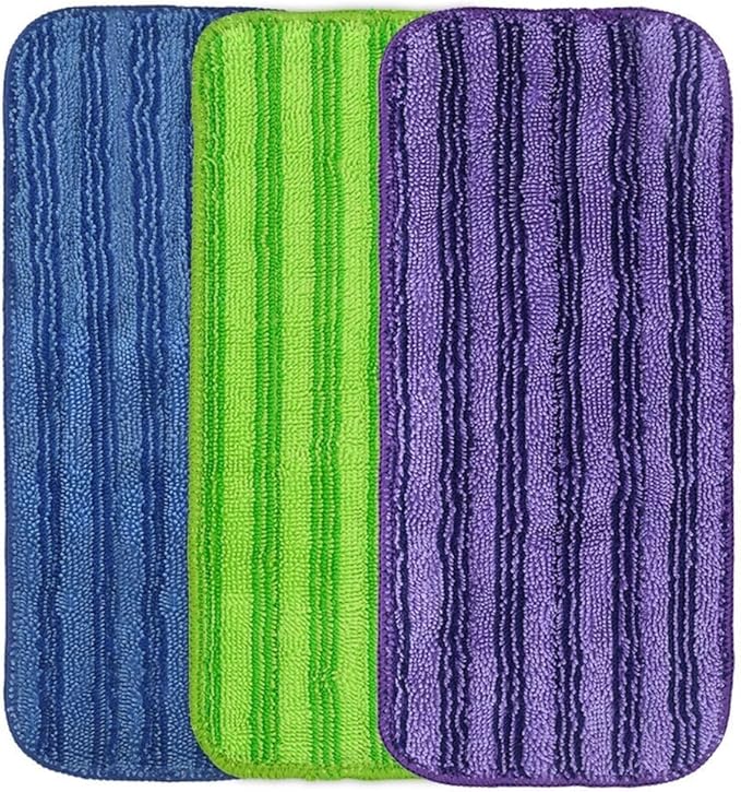 Reusable Microfiber Mop Pads Compatible with Swiffer WetJet Hardwood and Tile Floor Spray Mops, Washable Refills for Home Cleaning