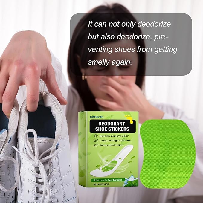 Generic Shoe Balls Odor Eliminator, Deodorizing Insole Stickers, Long-Lasting Freshness, Pack of 20 Pcs (5 Box)