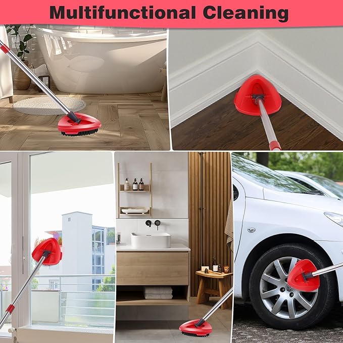 Scrub Brush for O Ceda EasyWring 1 Tank System,Mop Head Replacement,Spin Mop Replace Head Brush for Bathroom,Kitchen,Tub and Tile Cleaning(1pcs Brush for 1-Tank)