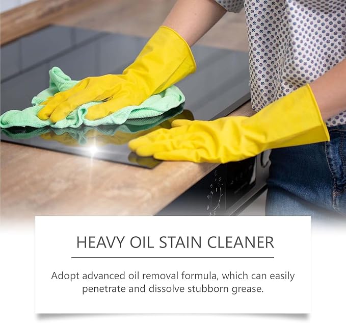 Heavy Duty Degreaser Cleaner Spray,Clean Up Kitchen Oil Stains, All Purpose Kitchen Heavy Oil Cleaning Agent, Powerful Clean Kit-chen Oi l Stains Spray, Enemy Foaming Cleaner (2, 1)