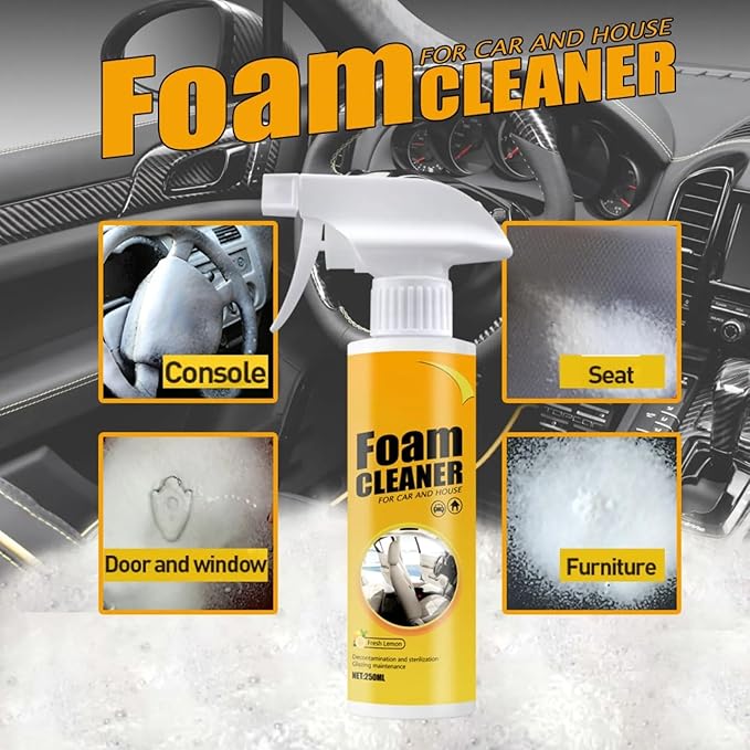 Easily Glow Foam Cleaner for Kitchen, All-Purpose Rinse-Free Cleaning Spray Large-Capacity 250ml