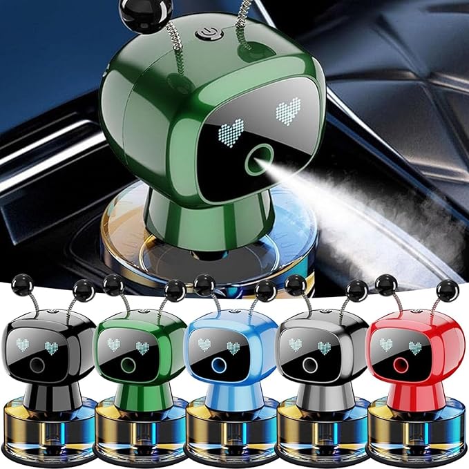 Intelligent Robot Car Air Freshener Scents Diffuser Innovative Robot Shape Car Air For Enhanced Driving
