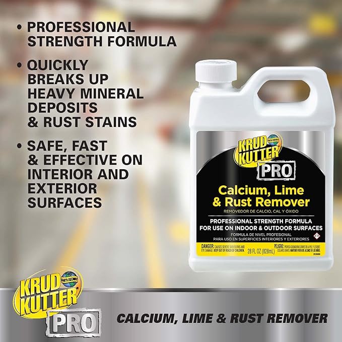 Krud Kutter Pro 352250 Calcium, Lime & Rust Remover, 28 oz