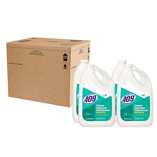CloroxPro Formula 409 Cleaner Degreaser Disinfectant Refill, 128 Fluid Ounces, Pack of 4 (Package May Vary)