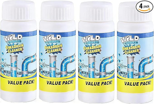 Wild Tornado Powerful Sink and Drain Cleaner High Efficiency - Drain Clog Remover Kitchen Sewer Power Pipe Channel Powder (4)