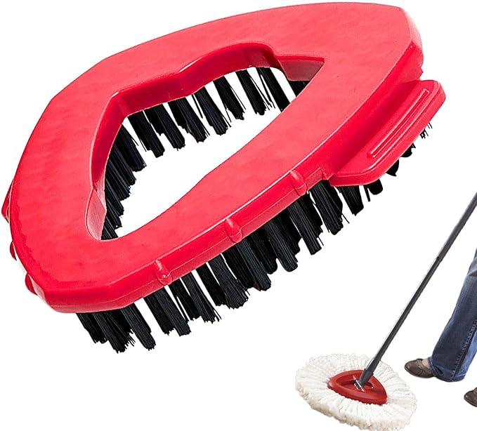 Spin Mop Replacement Head Base Scrub Brush Floor Scrub Brush | Triangle Floor Scrubber Mop Replace Head Base,Microfiber Spin Mop,Floor Scrubber,Hard Bristle Cleaning Brush for Kitchen,Tile,Hard Floor
