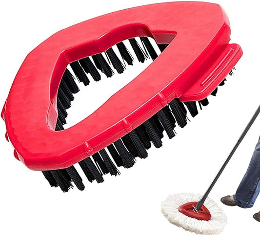 Spin Mop Replacement Head Base Scrub Brush Floor Scrub Brush | Triangle Floor Scrubber Mop Replace Head Base,Microfiber Spin Mop,Floor Scrubber,Hard Bristle Cleaning Brush for Kitchen,Tile,Hard Floor