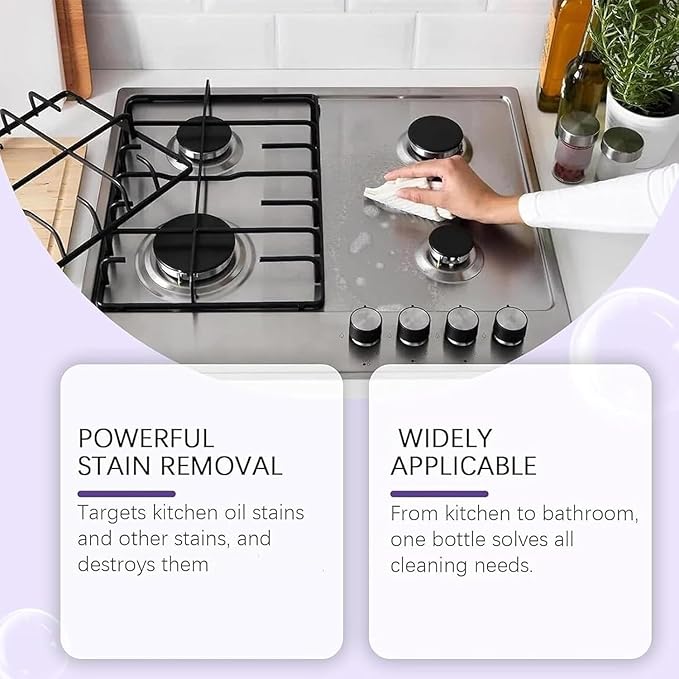 10.58oz Cleaning Milk House Cleaner,Multi Functional Cleaning Milk for Household Kitchen,Powerful Multifunctional Cleaner Liquid Milk,Multi Scene Cleansing Milks Stains Cleaner (1)
