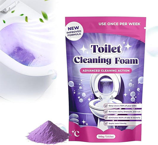 Toilet Cleaner, 2026 New Toilet Bowl Cleaner Toilets Cleane, Toilet Bowl Cleaners, Powerful Foaming Toilets Bowls Cleaner, Self Activating Miracle Powder for Toilet Bowl cleaning (Purple)