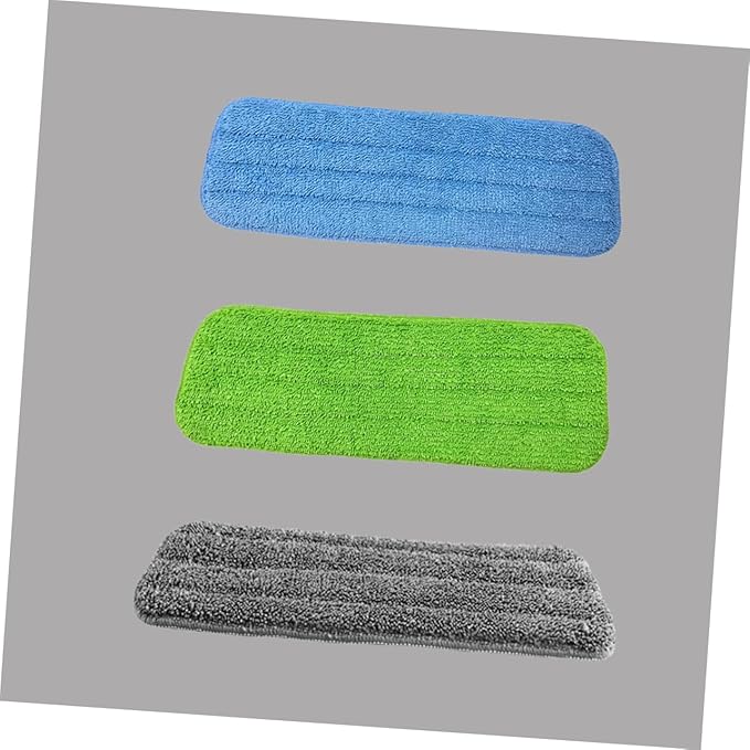 3pcs Reusable Sponge Mop Heads Microfiber Refillable Spray Mop Pads Washable Cleaning Tool
