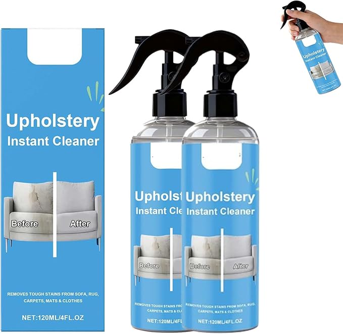 2026 Must-Have Upholstery Cleaner, Multi Fabric Cleaner and Upholstery Stain Remover, Pro Formula Erases Tough Stains, Safely Cares for Fabrics (2pcs)