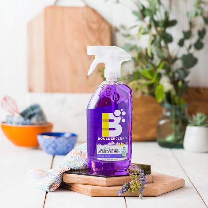 Boulder Clean Lavender Vanilla Granite & Stainless Steel Cleaner, 28 FZ