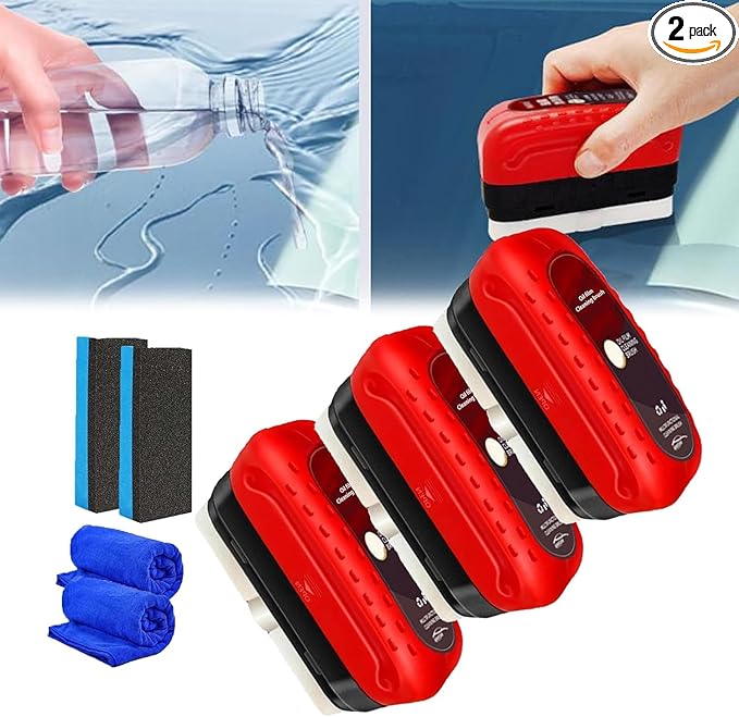 Automotive Oil Film Cleaning Brush, Glass Coating Board, Glass Coating For Windshield, Hydrophobic Windshield Coating, Improves Clarity And Visibility(1pcs)