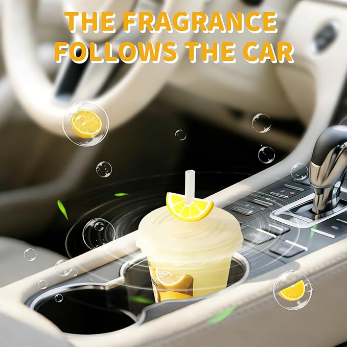 Diffusers for Home Watermelon Scent 2 Pack, Bathroom Diffuser Fruit Cup Shape for Office, Air Freshener Diffuser Gel Leak-Proof Car & Room, Bathroom Scent Diffuser for Friends and Family