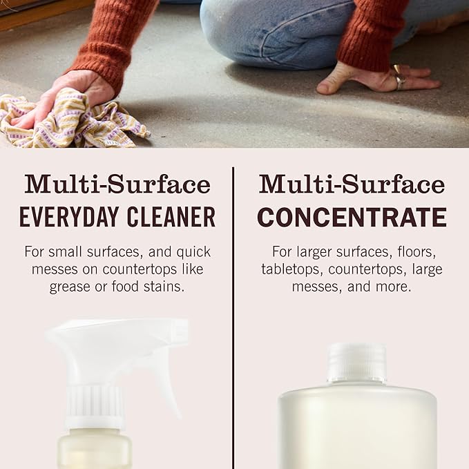 Mrs. Meyer's Multi-Surface Concentrate Lemon Verbena, 32 OZ (Pack of 2)