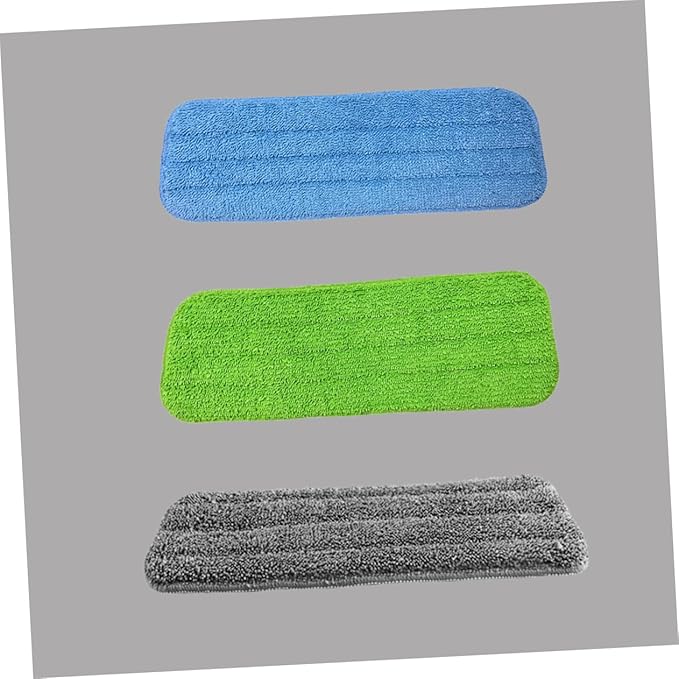 FRCOLOR 3pcs Water Mop Cloth Replacement Microfiber Cleaning Pads for Household Use Durable Mop Head Accessories for Efficient Floor Cleaning
