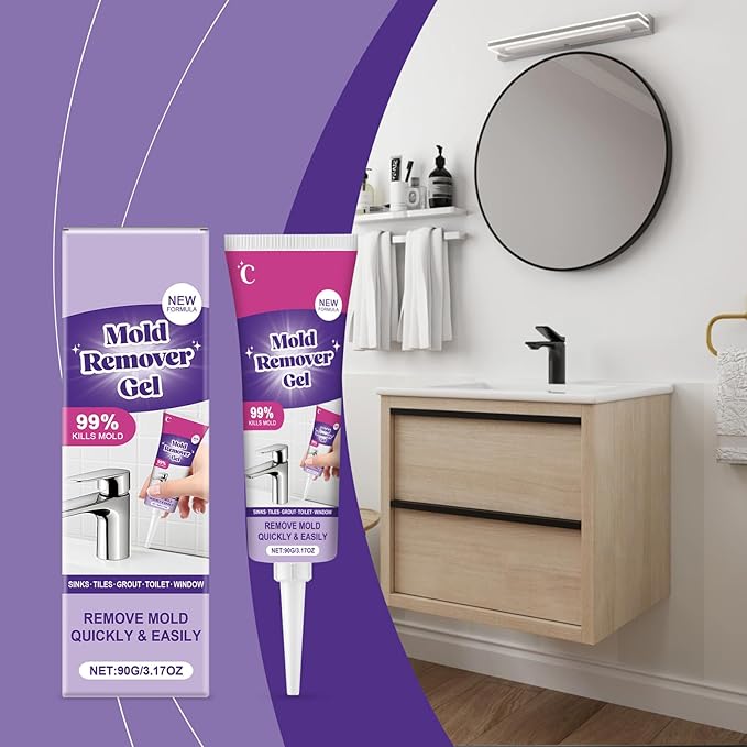 Household Cleaning & Decontamination Gel, Wall Sink Tile Gap Cleaner, Grout Cleaner for Tile Floors, Toilet & Bathroom Stain Remover, Deep Clean Decontamination Cream for Home Kitchen & Bathroom