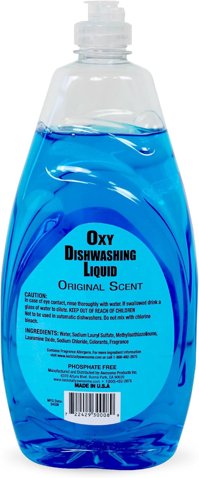 La's Totally Awesome All-Purpose Cleaner Combo Pack (24oz + 64oz) + Bonus Original Dish Soap 30oz - Multipurpose Home Cleaner & Degreaser with Dishwashing Liquid