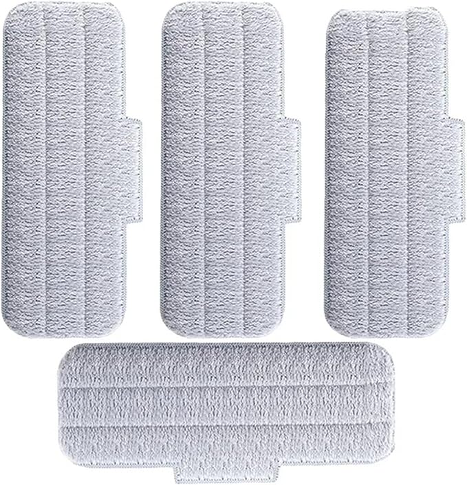 Compatible For Mijia， Compatible For Deerma，Replace Mop Cloth Rags Water Spray Mop 360 Rotating Cleaning Cloth Head Wooden Carbon Fibe(8pcs)
