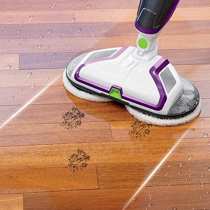 KEEPOW Spinwave Replacement Pads Compatible with Bissell Spinwave Powered Hard Floor Mop 2039 Series, 20399, 2039A, 2307, 2315A, 23157, 2124, 20393 Spin Heavy Scrub Mop Pads for Floor Cleaner (4 Pack)