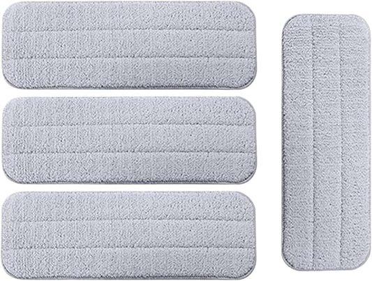 Water Spray Mop 360 Rotating Cleaning Cloth Head，Compatible For Deerma，TB500 TB800，Compatible For Xiaomi，Compatible For Mijia(Grey 4pcs)