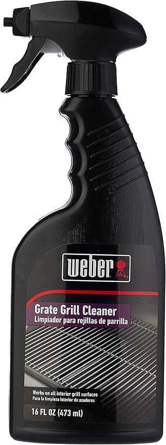 Weber Grill Grate Cleaner and Degreaser for Outdoor Grills and BBQs, 16 oz Spray Bottle