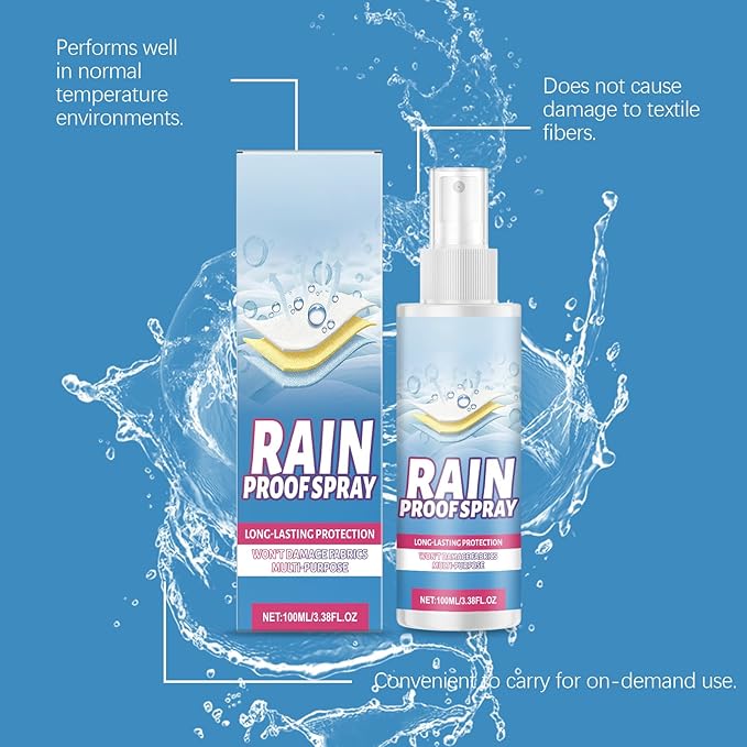 TBTFW Waterproofing Spray, Water Repellent Spray for Clothes, Long-Lasting Water Repellent Protection, Suitable for Sports Equipment, Outdoor Clothing, Shoes(3.38 Oz)