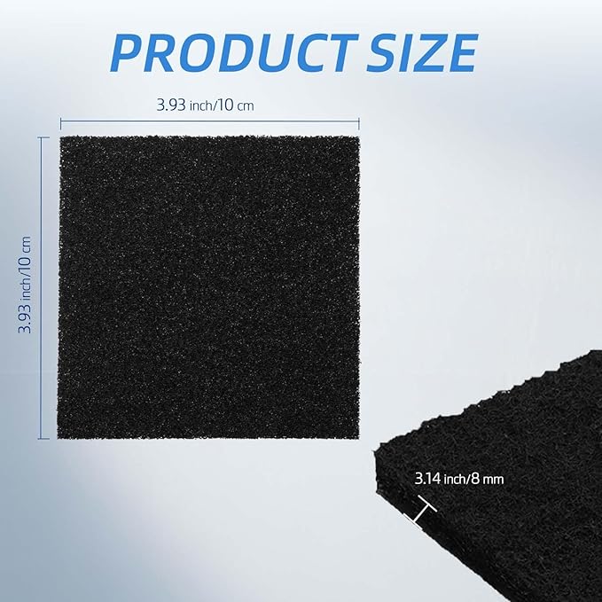 Activated Carbon Deodorizer Filters for Trash Cans - 3.9 Inch Odor Eliminator Packs (20 Count) | Fits Kitchen, Diaper Pails, Compost Bin, Pet Litter Bins | Long-Lasting Smell Remover