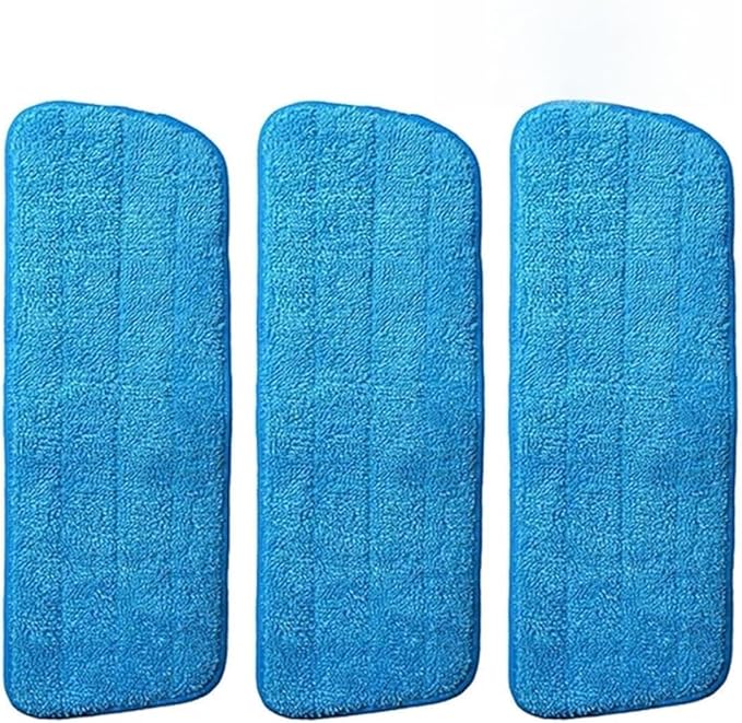 Replaced Mop Cloth Reusable Microfiber Pad for Spray Mop Practical Household Dust Cleaning Kitchen Living Room Cleaning Tools(Blue3pcs)