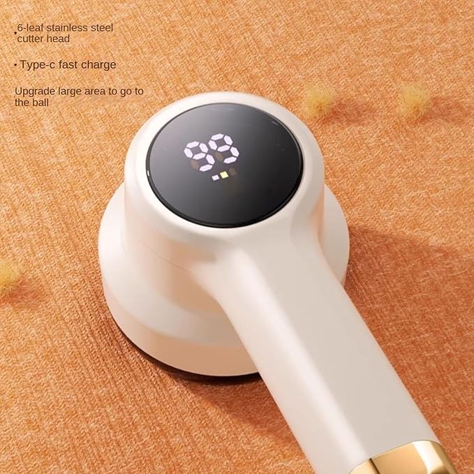 Rechargeable Lint Remover - 3-Speed Fabric Shaver, Electric Cleaner with LED Display, Pill Remover with Adjustable Settings, Carpet Tool Set, Fuzz Shaver for Clothes Furniture