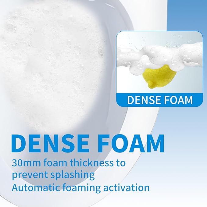 MAMADOU 480ml Foam Shield Smart Toilet Spray Splash Proof Odor Control Cleaning Aid Foam Agent Toilet Prevents Water Splashing Stains Fresh Bathroom Solution 1 Pack
