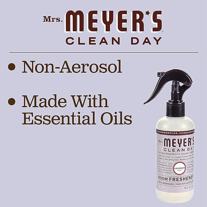 Mrs. Meyers Clean Day Lavender Room Freshener 8 Fl Oz (Pack of 4)
