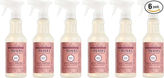 Mrs. MEYER'S CLEAN DAY All-Purpose Cleaner Spray, Limited Edition Rose, 16 fl. oz - Pack of 6