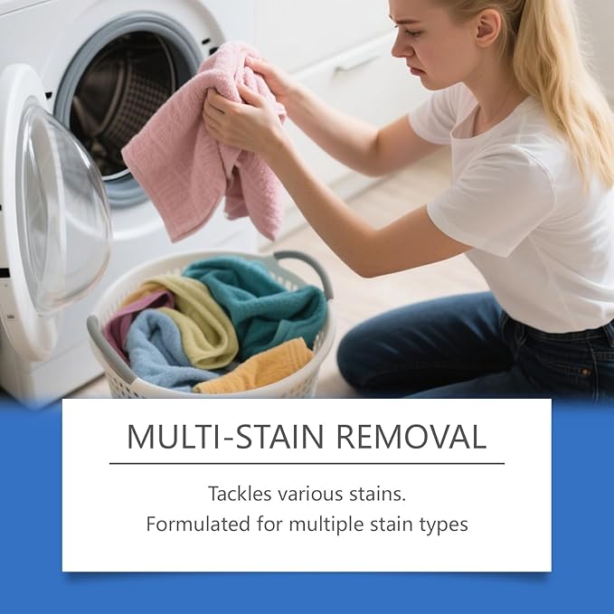 Non Ionic Emulsifier Clothing Cleaner, 10.56oz Laundry Stain Remover Spray, Clothes Oil Laundry Cleaning Remover, Strong Decontamination for Grease/Oil/Food Stains on Clothes & Shoes (1Pcs)