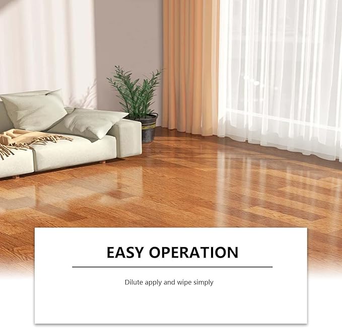 5 in 1 Floor Cleaner Polish - Hardwood Floor Cleaner for Mopping, Stain & Odor Remover, Natural Shine Restorer for Tile, Laminate, Kitchen, Bathroom Floors (2Pcs)