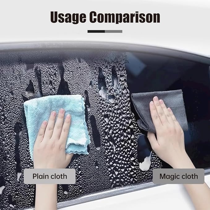 Thickened Magic Cleaning Cloth, 2026 Upgrade Reuseable Streak Free Microfiber Cloth Microfiber Cleaning Cloth, Multipurpose Miracle Rags for Kitchen, Window, Glass, Cars (5Pcs, 16x12 in)