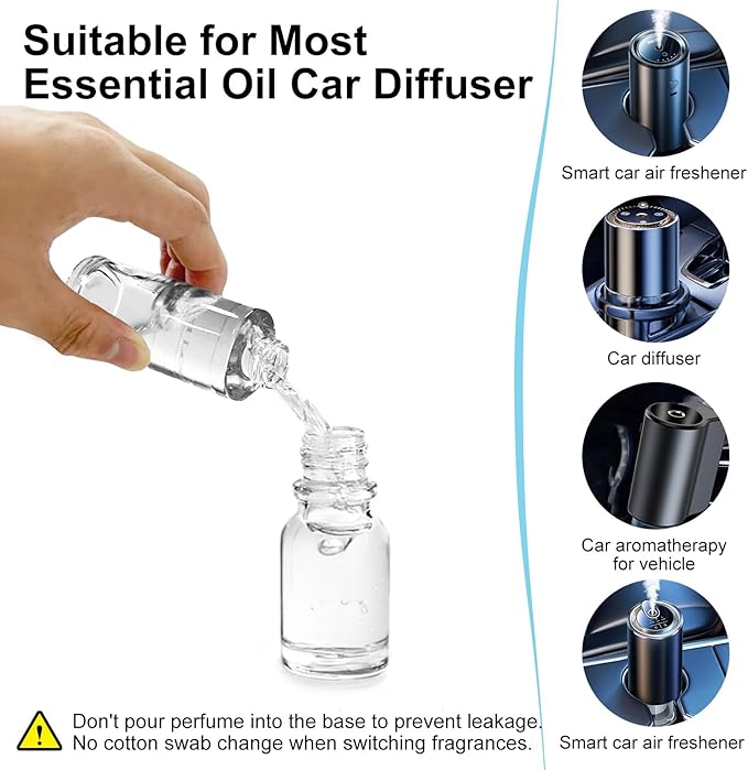 Amor Lyris 3.5OZ/100ml Large Car Air Freshener Refill, CO01/Dedicated Perfume Refill Air Fragrance Essential Oil Diffuser 6 Months Long Lasting, Car Scents Refill Made of Natural Plant Extracts, Ocean
