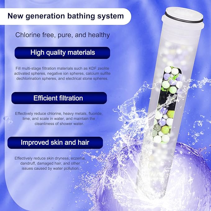AWO 3 PACK Replacement Shower Filter Cartridge Compatible with MakeFit SSJ731,SW9730 Filtered Handheld Shower Head,Multi Stage Shower Filtration Systems for Hard Water Reduces Chlorine