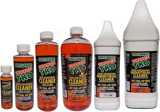 Stain remover, Floor cleaner, Degreaser, Glass cleaner, Multi Purpose Citrus Cleaner, Deodorizer, Stain Remover, Pet Safe, Non Toxic (8oz)